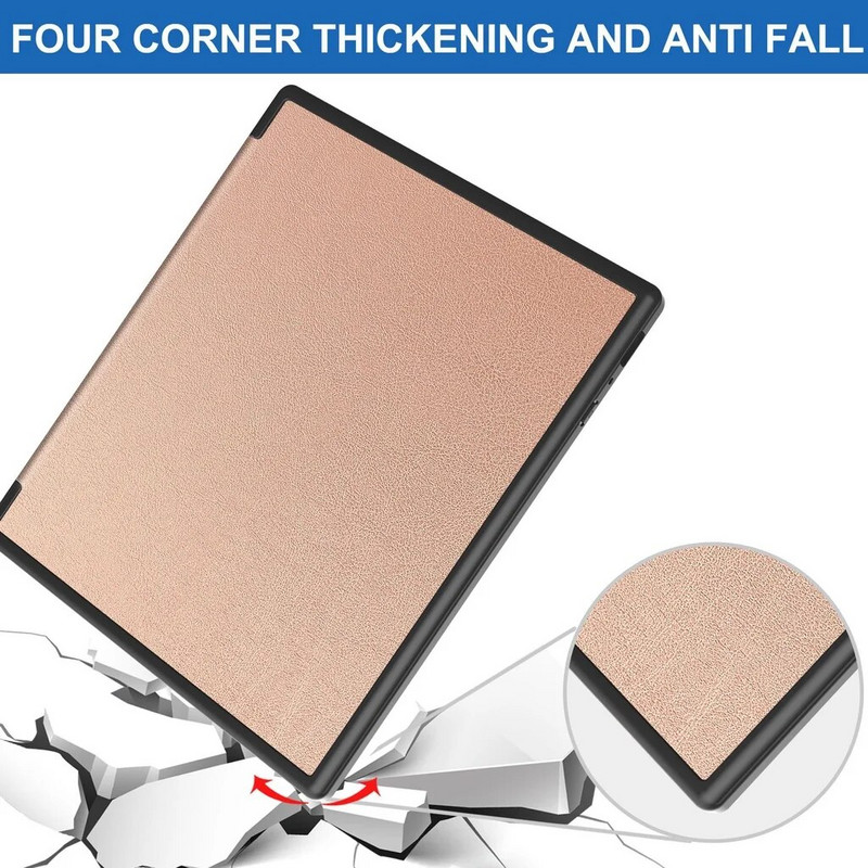 Dėklas, skirtas Kobo Elipsa 2E 10,3 Elipsa 10,3 colio TPU transformatorių odiniam dėklui Daug kartų sulankstomas stovas, itin plonas su automatiniu miego režimu / pabudimu