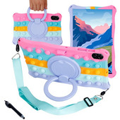 Mielas silikoninis vaikiškas dėklas, skirtas Huawei Honor Pad X8 Pro 11,5 colio 2023 planšetinio kompiuterio stovo dangtelis, skirtas Honor Pad X9 11,5" su pečių dirželiais