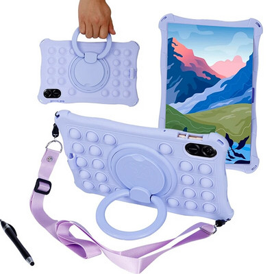 Mielas silikoninis vaikiškas dėklas, skirtas Huawei Honor Pad X8 Pro 11,5 colio 2023 planšetinio kompiuterio stovo dangtelis, skirtas Honor Pad X9 11,5" su pečių dirželiais