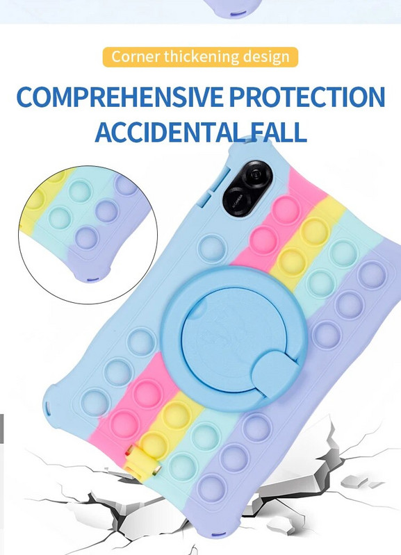 Mielas silikoninis vaikiškas dėklas, skirtas Huawei Honor Pad X8 Pro 11,5 colio 2023 planšetinio kompiuterio stovo dangtelis, skirtas Honor Pad X9 11,5" su pečių dirželiais