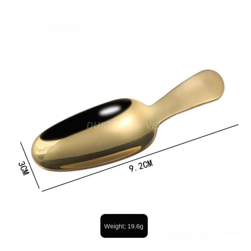 Nerūdijančio plieno arbatinis šaukštelis Patogus nerūdijančio plieno šaukštelis pagardų šaukštas kavos šaukštas patvarus trumpa rankena virtuvės įrankiai mini