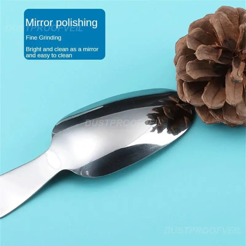Nerūdijančio plieno arbatinis šaukštelis Patogus nerūdijančio plieno šaukštelis pagardų šaukštas kavos šaukštas patvarus trumpa rankena virtuvės įrankiai mini