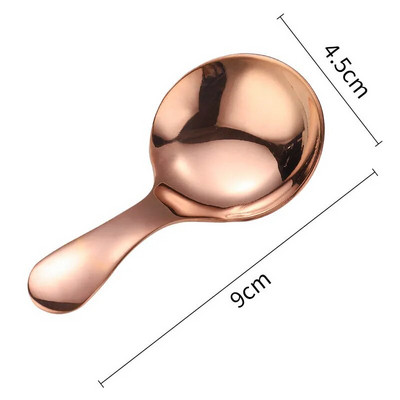 Nerūdijančio plieno trumpo koto šaukštas ledų desertinis pyragas šaukštai kūrybingi maži apvalūs arbatos kaušeliai buitiniai virtuvės indai