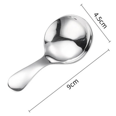 Nerūdijančio plieno trumpo koto šaukštas ledų desertinis pyragas šaukštai kūrybingi maži apvalūs arbatos kaušeliai buitiniai virtuvės indai