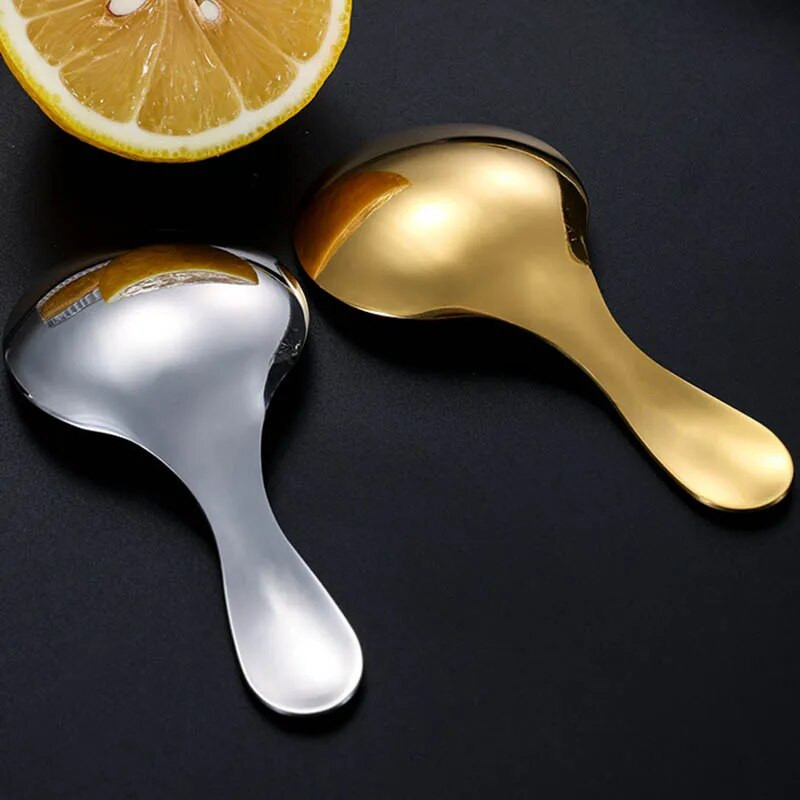 Nerūdijančio plieno trumpo koto šaukštas ledų desertinis pyragas šaukštai kūrybingi maži apvalūs arbatos kaušeliai buitiniai virtuvės indai