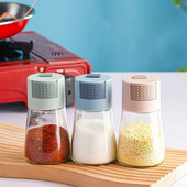 Ossayi 180ml Stikliniai druskos rūsiai Stiklainiai Indelis Vieną kartą paspaustas 0,5 g Virtuvės prieskonių Prieskonių Prieskonių Pipirų plaktuvo butelis