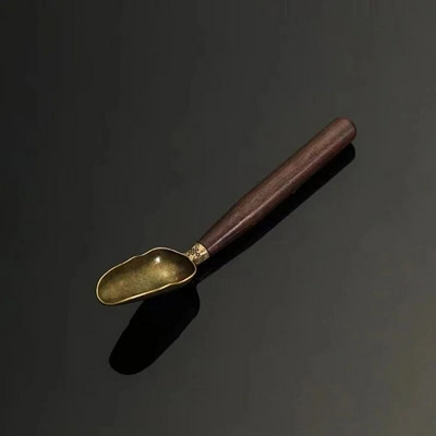 1 vnt. arbatos šaukštelis juodmedžio arbatinis šaukštelis medžio masyvo Retro Creative arbatos kastuvas arbatos KongFu arbatos ceremonijos priedai Dovana