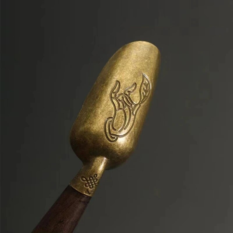 1 vnt. arbatos šaukštelis juodmedžio arbatinis šaukštelis medžio masyvo Retro Creative arbatos kastuvas arbatos KongFu arbatos ceremonijos priedai Dovana