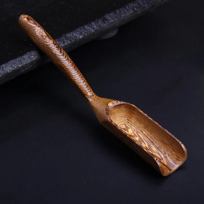 1 vnt Natūralus bambuko arbatos šaukštelis Retro kinų Kongfu medinis arbatos semtuvas Arbatinis šaukštelis arbatos priedai