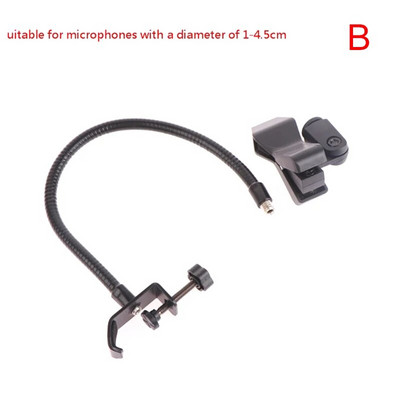 Spojnica za mikrofon sa crijevom sa kopčom za stol, stalak za mikrofon pogodan za studijsku opremu za emitiranje uživo, stanicu