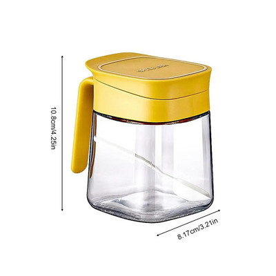 Prieskonių dėžutė Indelis Prieskoniai Druskos Indelis Medaus Stiklainis Virtuvės reikmenys Laikymo indelis Prieskoniai Puodai Prieskoniai Cruet Anti Slip