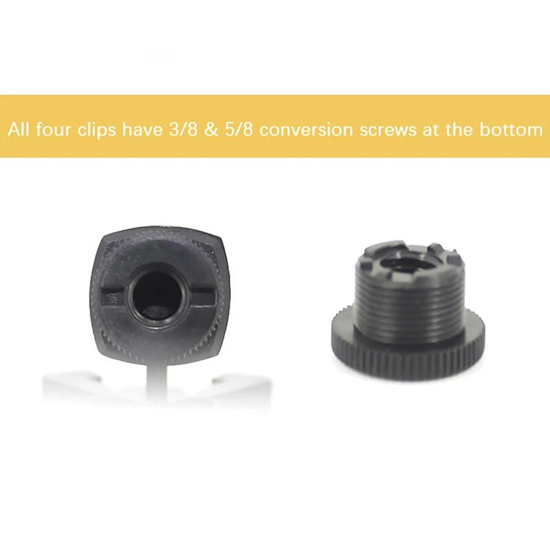 Universalus mikrofono segtukas, skirtas Shure mikrofono laikiklio laikikliui Rankinis belaidis / laidinis mikrofonas, pasukamas patvarus stovo laikiklis Mikrofono priedai