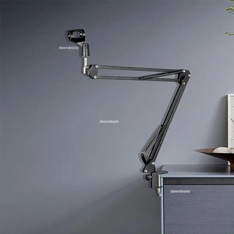 Reguliuojamas mikrofono pakabos strėlės žirklinis stovas K669 K670 K658 K678 K690, kompaktiškas mikrofono stovas transliacijai