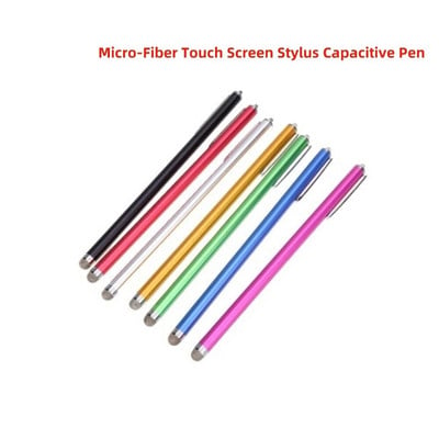 137/185 mm Stylus olovka od mikrovlakana Univerzalna mekana glava za iPhone Tablet PC Izdržljiva kapacitivna olovka za zaslon osjetljiv na dodir s kopčom za olovku