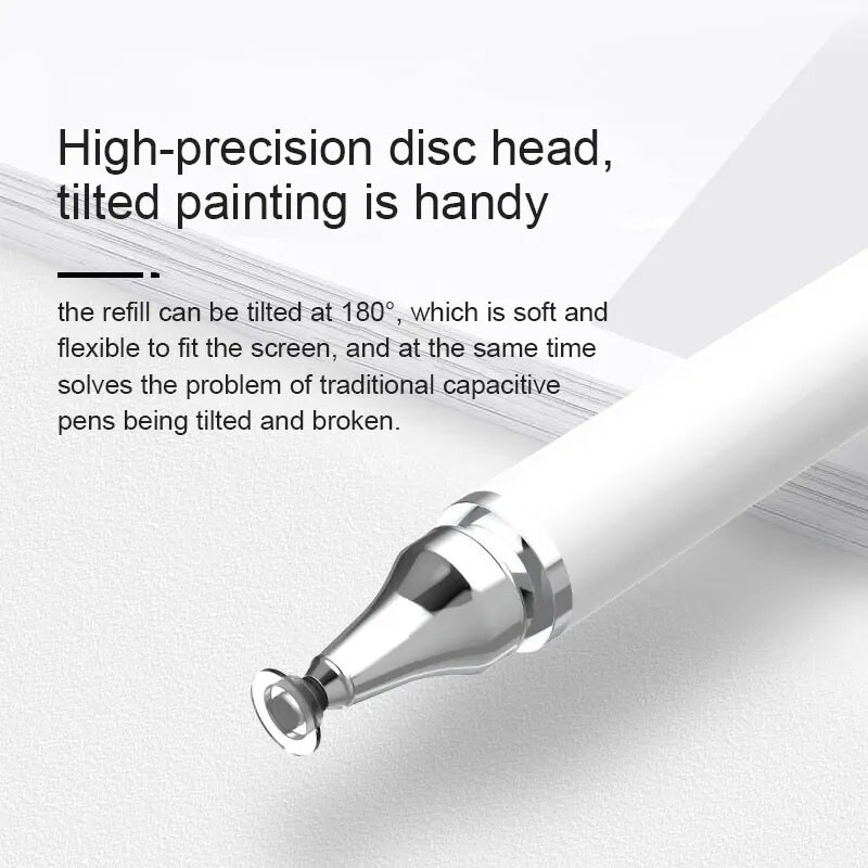 Universalus 2 viename piešimo talpus pieštukas planšetiniam mobiliajam telefonui jutiklinis rašiklis, skirtas Samsung Huawei iPhone telefonui iPad Stylus Pen
