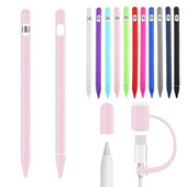 kartos dėklas, skirtas iPad Tablet Touch Pen Stylus apsauginis dėklas 4 viename spalvingas minkštas silikoninis dangtelis, skirtas Apple Pencil 1st