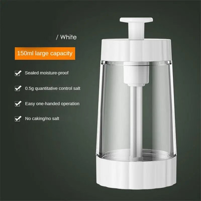 Dozavimas Druskos plaktuvas Push Tipas Prieskonių Druskos Dozatorius Druskos bakas Cukraus Butelis Prieskonių Pipirų Druskos Plaktuvas Stiklainis gali butelis