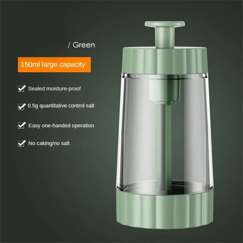 Dozavimas Druskos plaktuvas Push Tipas Prieskonių Druskos Dozatorius Druskos bakas Cukraus Butelis Prieskonių Pipirų Druskos Plaktuvas Stiklainis gali butelis