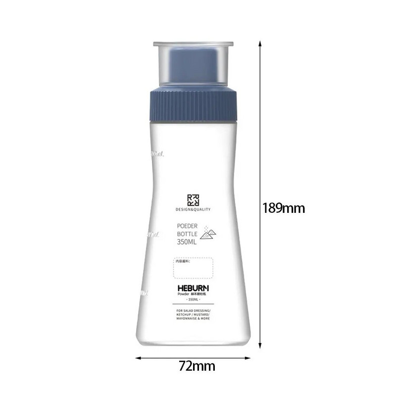 Miltų druskos išspaudimo talpykla su dangteliu pipirų plaktuvu Prieskonių druskos cukraus buteliukas virtuvės įrankis Prieskonių indelis silikono skardinės prieskonių butelis