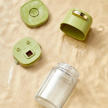 Количествен буркан за подправки Кухненски влагоустойчив солник Кутия за пресоване на подправки Контрол на солта Измерващ буркан за подправки