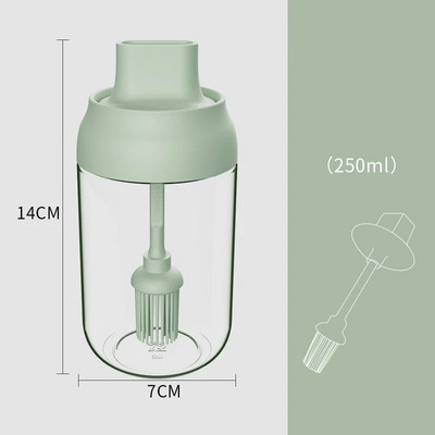 Aliejaus butelis Druskos plaktuvas Drėgmei atsparus dangtelis Šaukštas Vienas prieskonių puodas Virtuvė Daugiafunkcis prieskonių dėžutė Stiklinis prieskonių butelis