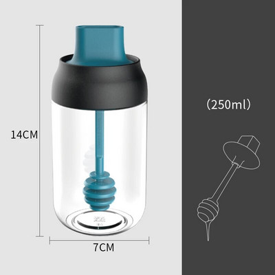 Aliejaus butelis Druskos plaktuvas Drėgmei atsparus dangtelis Šaukštas Vienas prieskonių puodas Virtuvė Daugiafunkcis prieskonių dėžutė Stiklinis prieskonių butelis