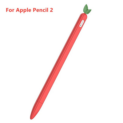 Mielas morkų silikoninis pieštuko dėklas, skirtas Apple Pencil 1. 2 kartos dėklas, suderinamas su planšetiniu kompiuteriu jutiklinis rašiklis, skirtas iPad pieštukui 2 1