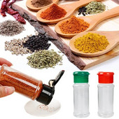 Διαφανές μπουκάλι καρυκεύματα μπαχαρικών Κουζίνα αλάτι πιπέρι Πλαστικό δοχείο μπάρμπεκιου Gadgets Catering Spice μπουκάλι κουζίνας