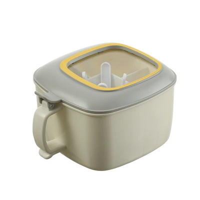 4 grotelės druskos pipirų prieskonių indelio organizatorius virtuvė skaidrus prieskonių indelis laikymo dėžutės rinkinys prieskoniai įrankiai su šaukštais