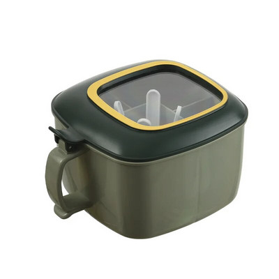 4 grotelės druskos pipirų prieskonių indelio organizatorius virtuvė skaidrus prieskonių indelis laikymo dėžutės rinkinys prieskoniai įrankiai su šaukštais