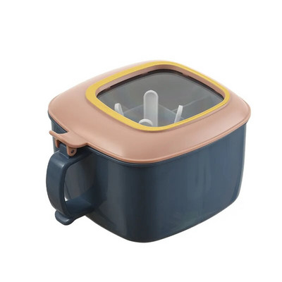 4 grotelės druskos pipirų prieskonių indelio organizatorius virtuvė skaidrus prieskonių indelis laikymo dėžutės rinkinys prieskoniai įrankiai su šaukštais