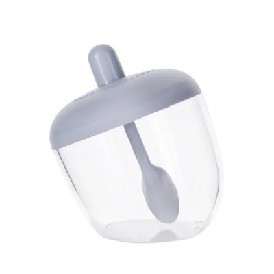 Virtuvinės druskos plaktuvo prieskonių indelis su šaukštu pipirų prieskonių dėžute Drėgmei atsparus prieskonių įrankis Druskos plaktuvas