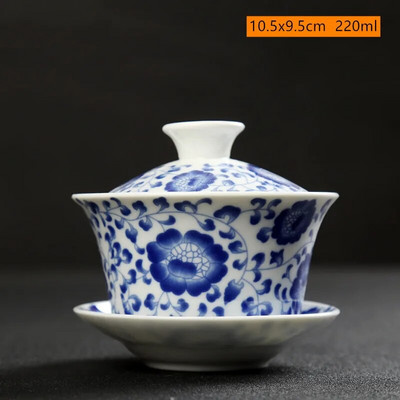 Retro keramikinis Gaiwan arbatos puodelis Individualus rankų darbo tureen kiniškas nešiojamas arbatos dubuo asmeninis arbatos puodelis Buitinis arbatos rinkinio priedai