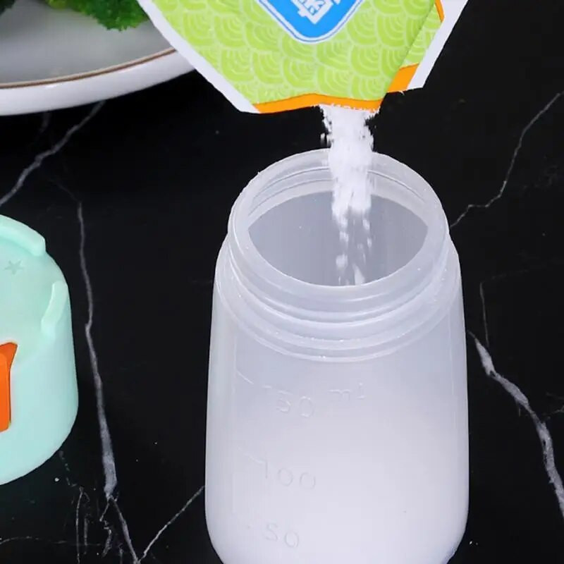 Stiklainis prieskonių pipirų ir druskos purtyklėms Butelis be BPA plastikinių prieskonių Stiklainių prieskonių dozatorius 150 ml Prieskonių stiklainių stovas virtuvės organizatorius