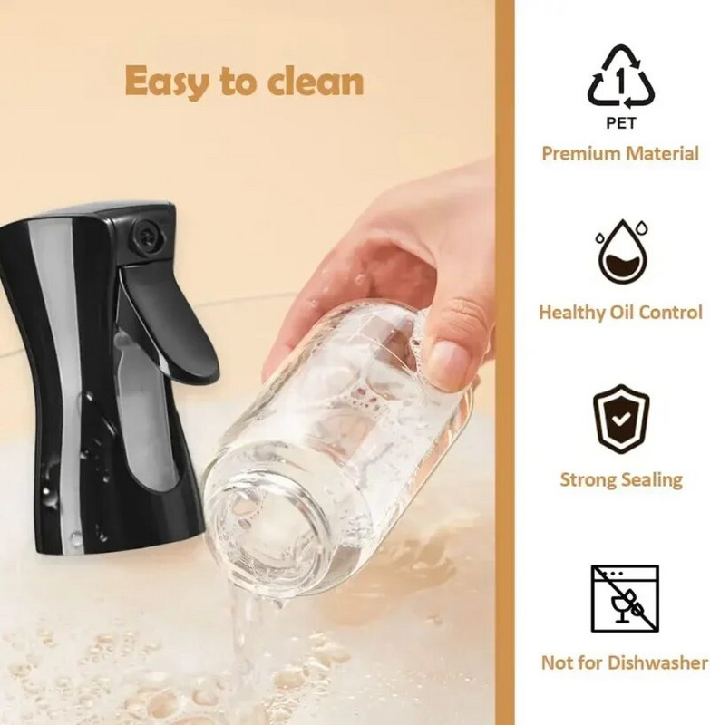 200/300/500ml Ψεκαστήρας λαδιού για μαγείρεμα Μπουκάλι σπρέι λαδιών κουζίνας για φριτέζα ελαιολάδου BBQ Salad Baking Kitchen Tool