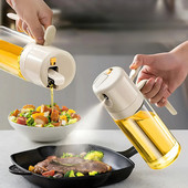 550 ml klaasõli pihustuspudel 2-ühes pihustuspudel Fitness Fat Loss Camping BBQ Äädikakastme pihusti Toiduvalmistamisnõud