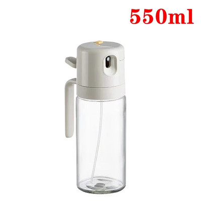 550 ml klaasõli pihustuspudel 2-ühes pihustuspudel Fitness Fat Loss Camping BBQ Äädikakastme pihusti Toiduvalmistamisnõud