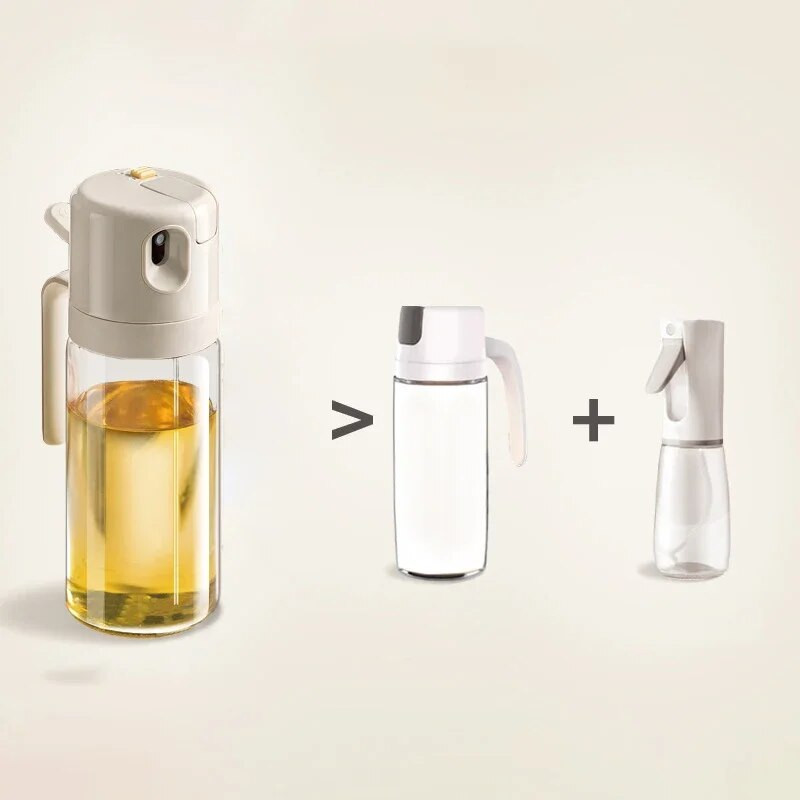 550 ml klaasõli pihustuspudel 2-ühes pihustuspudel Fitness Fat Loss Camping BBQ Äädikakastme pihusti Toiduvalmistamisnõud