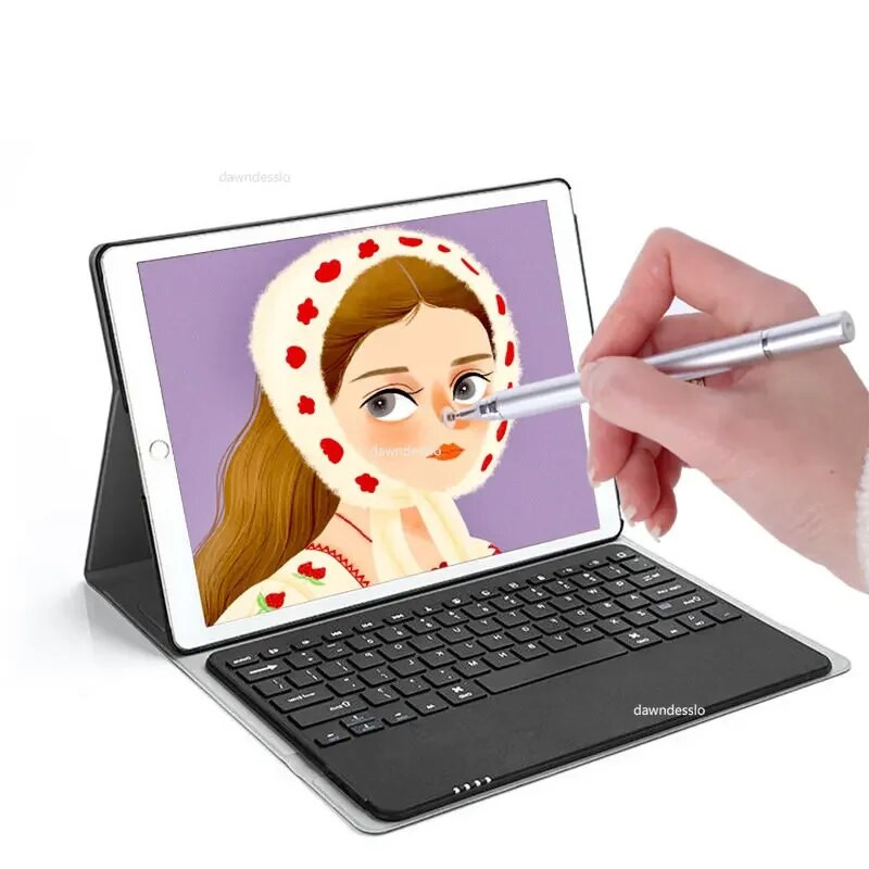 2-ühes pliiats tahvelarvuti mobiiltelefoni mahtuvuslik puutepliiats iPhone`i jaoks Samsungi universaalne Android-telefoni joonistusekraani pliiats