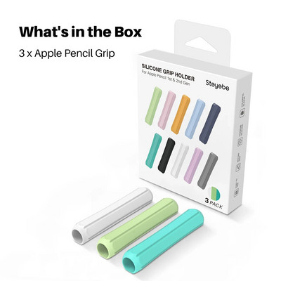 Rašiklio rankenos neslystantis apsauginis dangtelis, tinkamas Huawei M-Pencil Apple Pencil 1/2 kartos dėklui, silikono rankenos apsauginis dangtelis