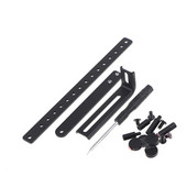 Μαύρο μεταλλικό στήριγμα που χρησιμοποιείται για ράφι καρτών γραφικών με λαστιχένιο μαξιλάρι GPU στολή υποδοχής κάρτας συμβατό με μητρικές πλακέτες ATX/E-ATX