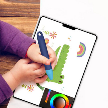 Детски стилус химикалки против търкаляне, универсален сензорен екран, капацитивен стилус с връзки за iPad Air Mini Pro за Amazon Fire Kids