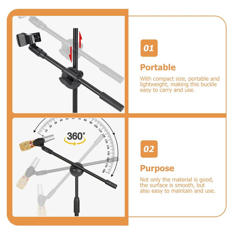 2 vnt fotoaparato trikojo spaustukai mikrofono kryžminio strypo spaustukas universalus mikrofono svirtis Abs stalinio laikiklio stovas