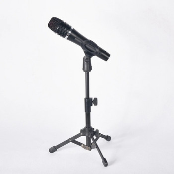Мини настолен статив Микрофон Държач за стойка за микрофон с резба за срещи, лекции, говорене и др.