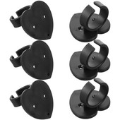 6 vnt Mikrofono laikiklis Bevieliai mikrofonai Sieniniai pakabos kabliukas Apsaugos nuo riedėjimo žiedai Ženklų priedai Tvirtinimas