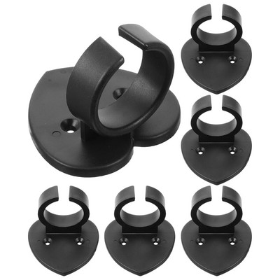 6 vnt Mikrofono laikiklis Bevieliai mikrofonai Sieniniai pakabos kabliukas Apsaugos nuo riedėjimo žiedai Ženklų priedai Tvirtinimas