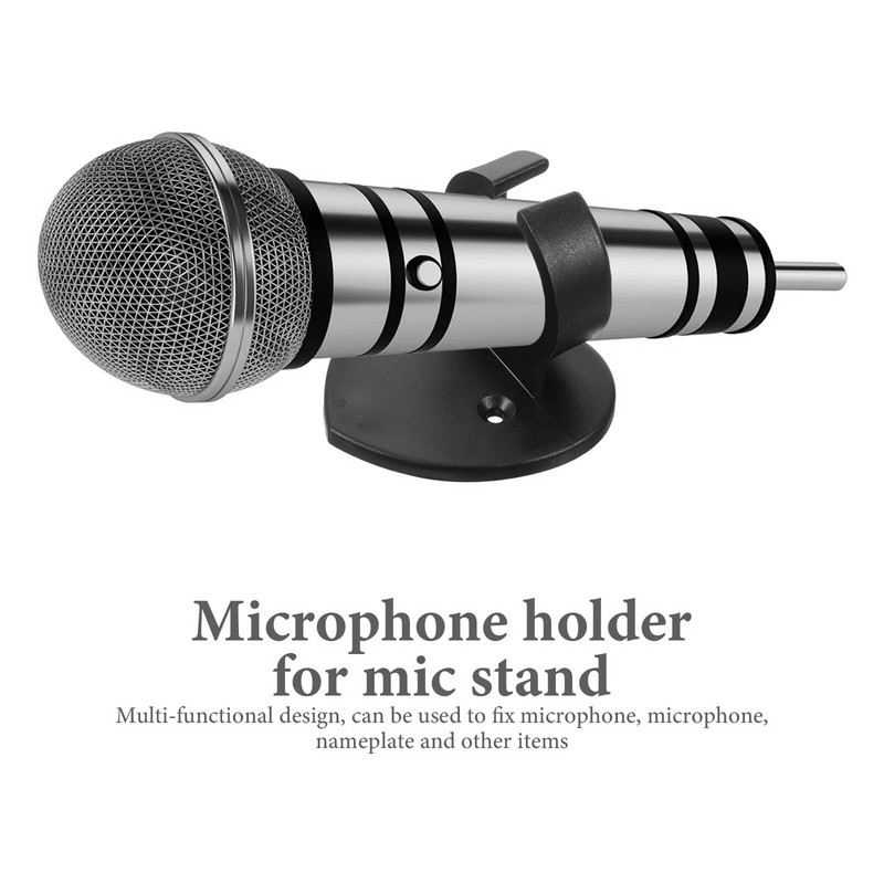 6 vnt Mikrofono laikiklis Bevieliai mikrofonai Sieniniai pakabos kabliukas Apsaugos nuo riedėjimo žiedai Ženklų priedai Tvirtinimas