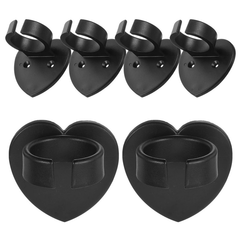 6 vnt Mikrofono laikiklis Bevieliai mikrofonai Sieniniai pakabos kabliukas Apsaugos nuo riedėjimo žiedai Ženklų priedai Tvirtinimas