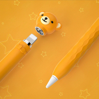 Удароустойчив защитен калъф за калъф за Apple Pencil 1 Cartoon Animal Pencil Cover