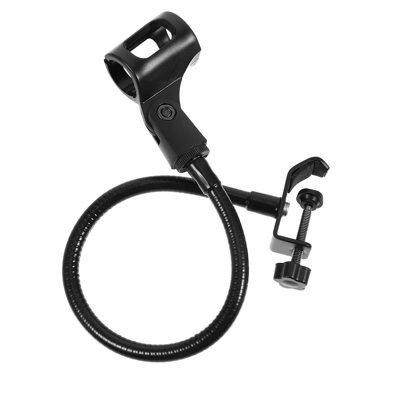 1 PC mikrofono stovas Mikrofono laikiklis Mikrofonų laikiklis Reguliuojamas mikrofonas Rack Mic laikiklis